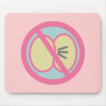 NO FART TRAFFIC SIGN mousepads