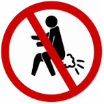 NO Farting ⚠ Funny Thai Toilet Sign ⚠ Acrylic Cut Outs