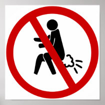 NO Farting ⚠ Funny Thai Toilet Sign ⚠ Print