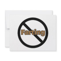 No Farting invitations by CelebrationZazzle No Farting invitations