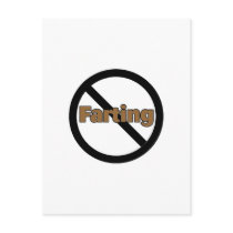 No Farting postcards