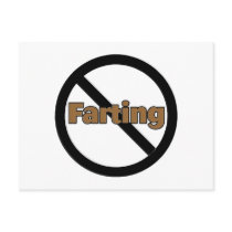 No Farting postcards