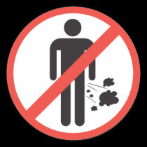 No Farting Sticker