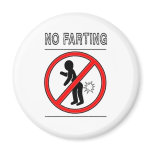 NO FARTING Warning Sign magnets