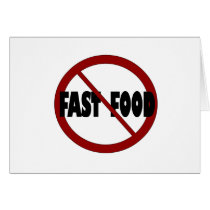No Fast Food Cards