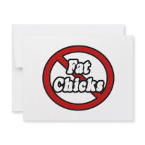 No Fat Chicks invitations