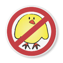 No Fat Chicks! magnets