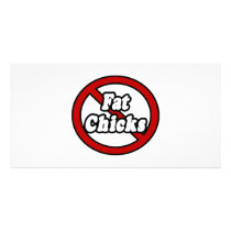 No Fat Chicks Photo Card Template