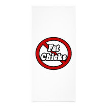 No Fat Chicks rack cards by Funny_MoFo_Shirts No Fat Chicks rack cards
