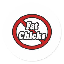 No Fat Chicks stickers