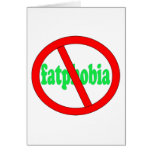No fatphobia greeting card