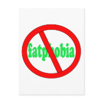 No fatphobia postcards