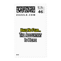 No Fear...Accountant Is Here postage