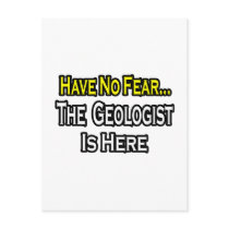 No Fear...Geologist postcards