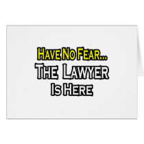 No Fear...Lawyer cards