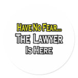No Fear...Lawyer stickers
