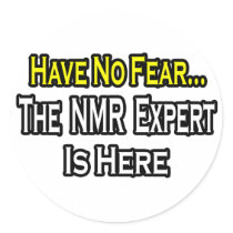 No Fear...NMR Expert Sticker