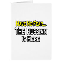 No Fear...Russian Is Here cards