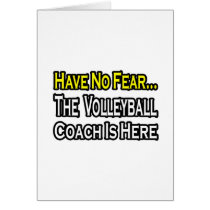 No Fear...Volleyball Coach cards
