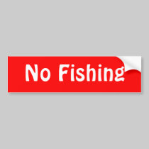 No Fishing bumper stickers