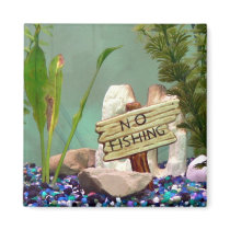 No Fishing magnets by codfishlady No Fishing magnets