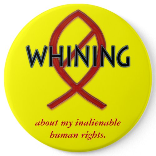 No Fishy Whining button