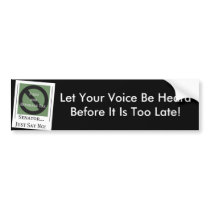 No Food and Beverage Tax  Bumper Sticker bumper stickers