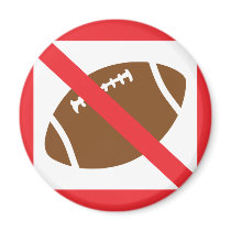 no football refrigerator magnets