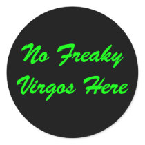 No Freaky Virgos Here stickers
