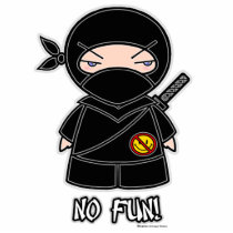 No Fun! Ninja Photo Sculpture photo sculptures by ninjadorables No Fun! Ninja Photo Sculpture photo sculptures