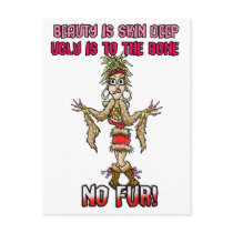 NO FUR PRODUCTS POSTCARD