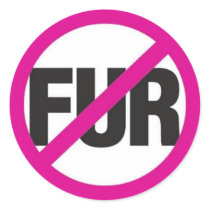NO FUR! stickers
