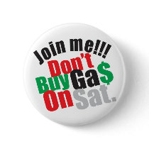 No Ga$ Day Button by dcteeshirt1 No Ga$ Day Button