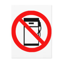 No gas postcards