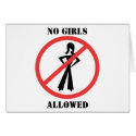 No Girls Allowed cards by samack No Girls Allowed cards