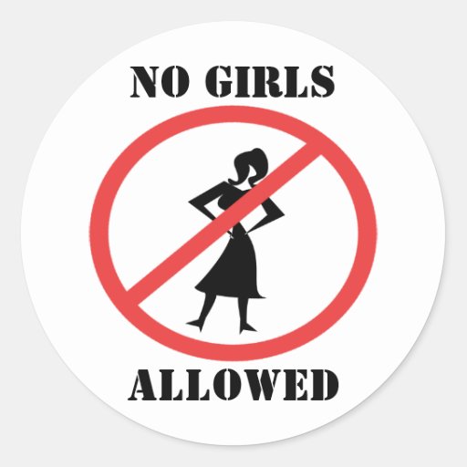 No Girls Allowed Sticker Zazzle