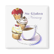 No Gluten Necessary Cupcake Magnet magnet