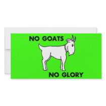 No Goats No Glory Photo Card Template