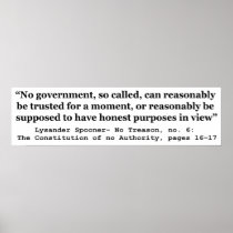 No government Can Reasonably Be Trusted Print