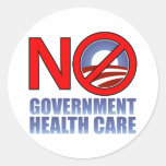 No Government Health Care Sticker