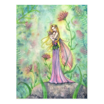 No Greater Gift Fairy Mother and Baby Postcard