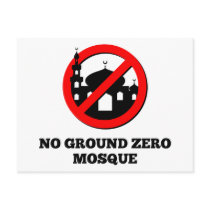 No Ground Zero Mosque Postcard