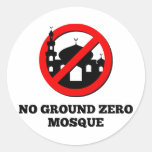 No Ground Zero Mosque Round Stickers