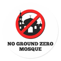 No Ground Zero Mosque Round Stickers