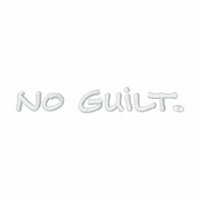 no guilt shirt - wht embroidery - design your own no guilt shirt - wht embroidery - design your own