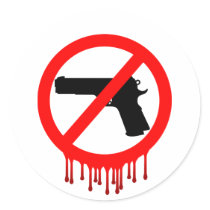 No Guns Allowed = Innocent Dead stickers