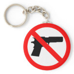 No Guns Anti Gun keychains