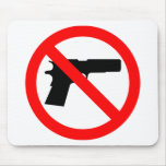 No Guns Anti Gun mousepads