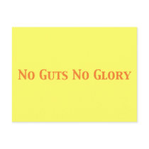 No Guts No Glory Gifts Post Card