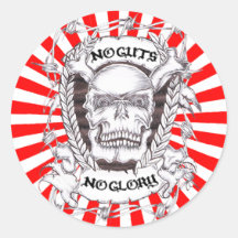 no guts no glory stickers
